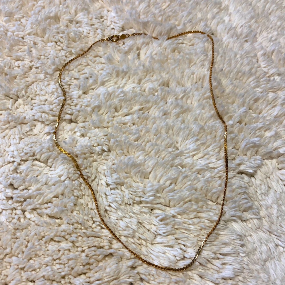 Gold necklace; 1/20th 12K stamp